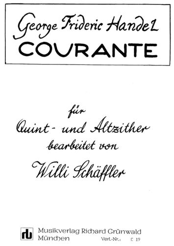 G. F. Händel / W. Schäffler - Courante (QZ, AZ)