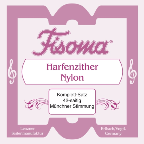 Lenzner Fisoma Nylon - Komplett-Satz 42-saitig - DZ - Harfenzither