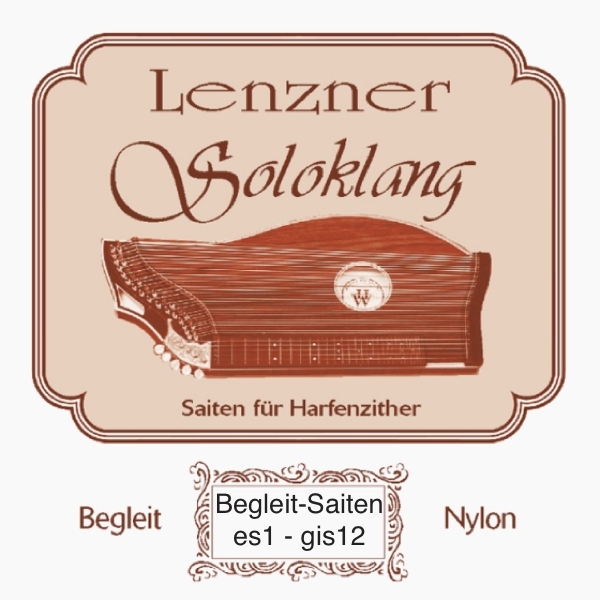 Lenzner Soloklang - Begleitsaiten es1-gis12 - Satz