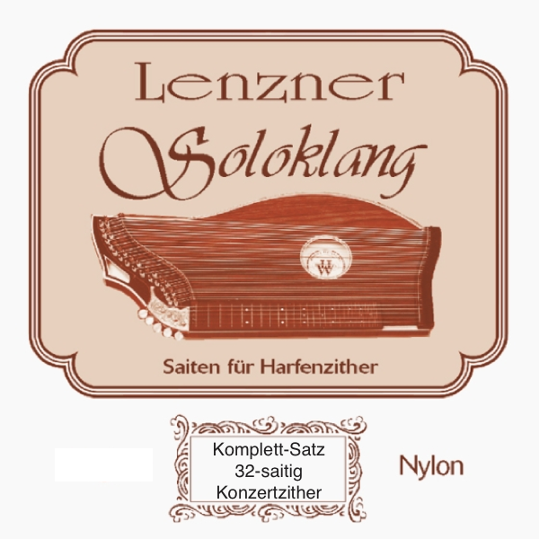 Lenzner Soloklang - Zithersaiten - Komplett-Satz - Konzertzitherlänge 32-saitig