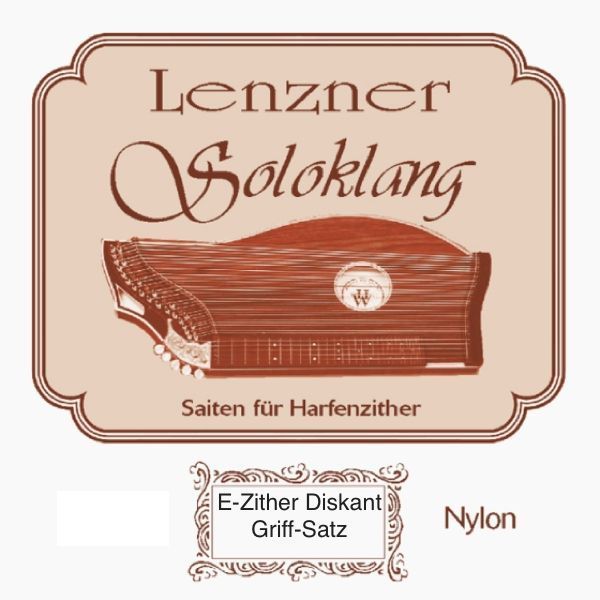 Lenzner Soloklang - E-Zither - Griffbrettsaiten - Diskantzither - Satz