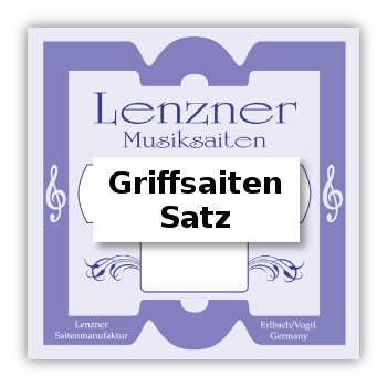 Lenzner - Nylon mit Stahlkern - Griffbrettsaiten - Diskantzither - Satz