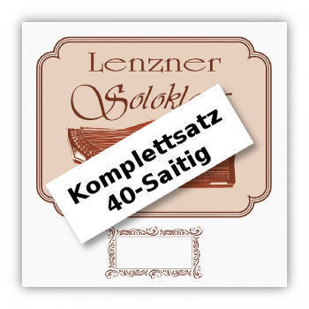 Lenzner Soloklang - Komplett-Satz 40-saitig - Diskantzither